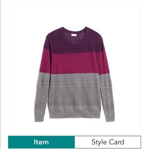 Stitch Fix - Tricolor lightweight sweater